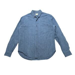 Simon Miller Denim Chambray Button Up Shirt Men's 4/XL Quiet Luxury Minimalist